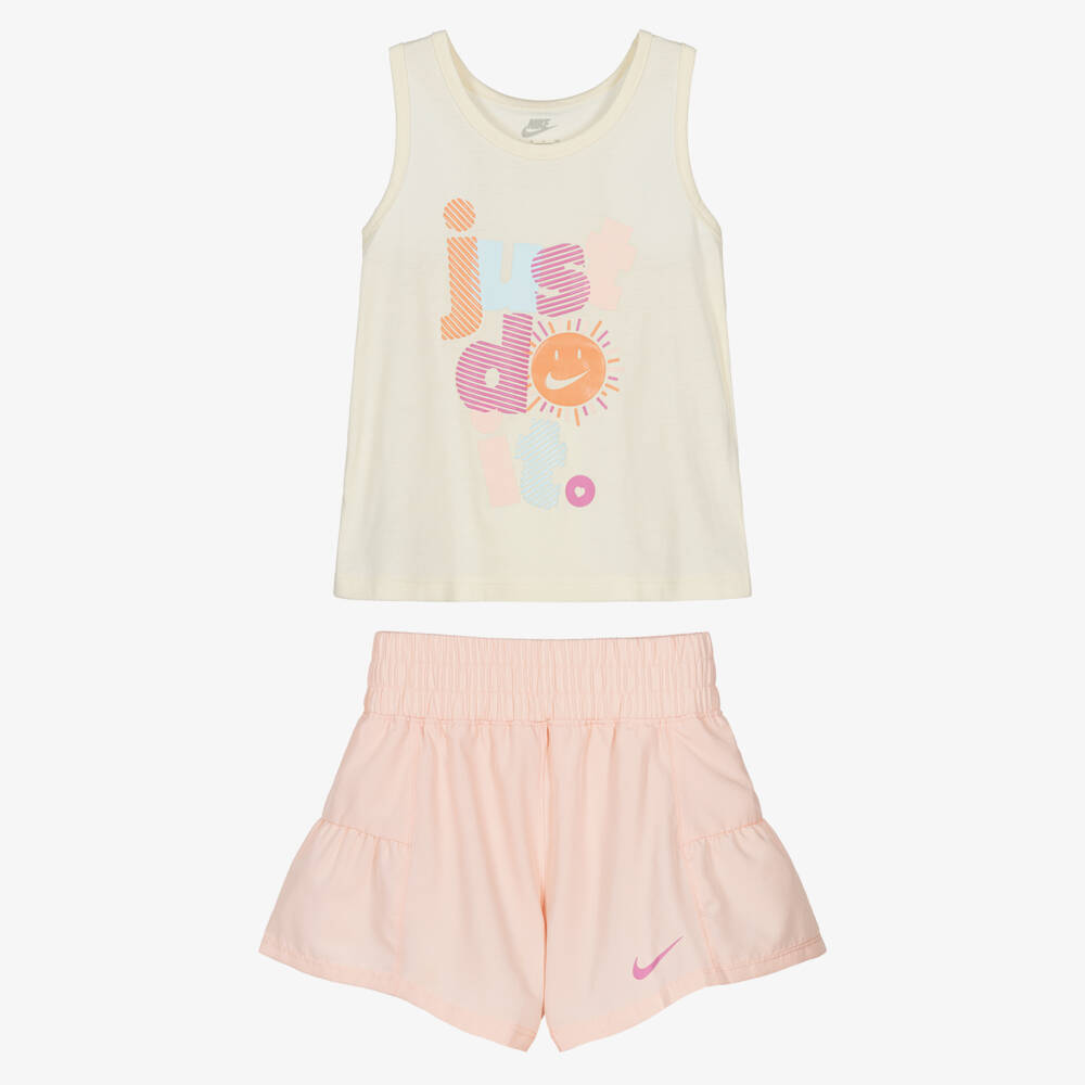 Nike-Girls Pink & Ivory Playtime Set | Childrensalon Outlet