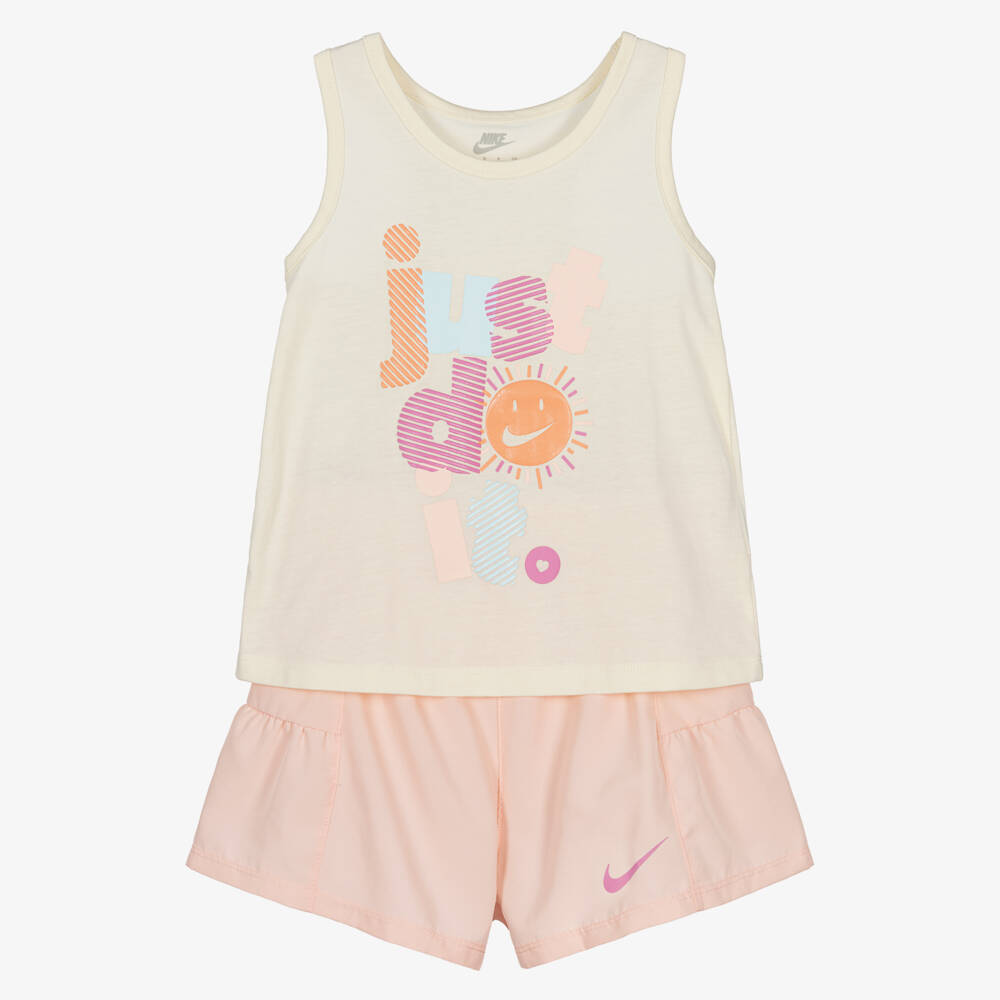 Nike-Girls Pink & Ivory Playtime Set | Childrensalon Outlet