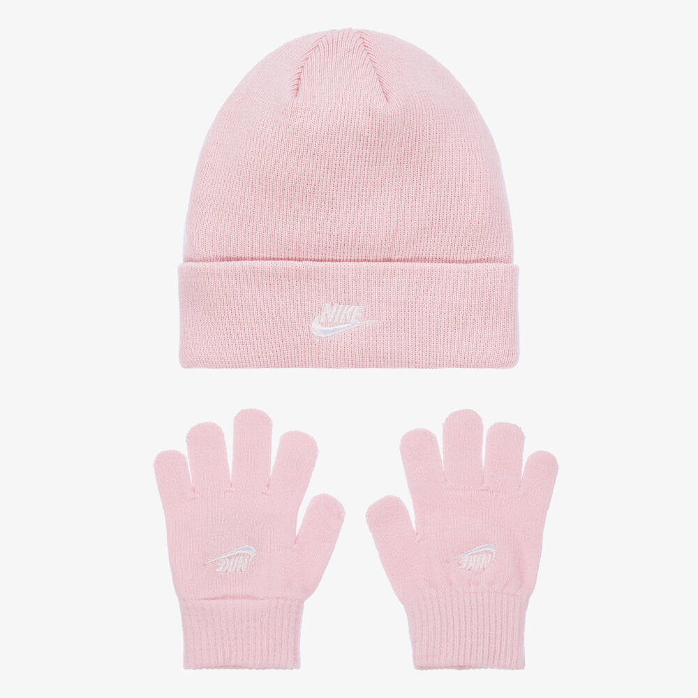 Nike - Rosa Strickmützen-Set für Jungen | Childrensalon