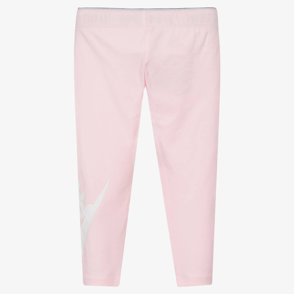 Nike - Girls Pink Logo Leggings | Childrensalon Outlet