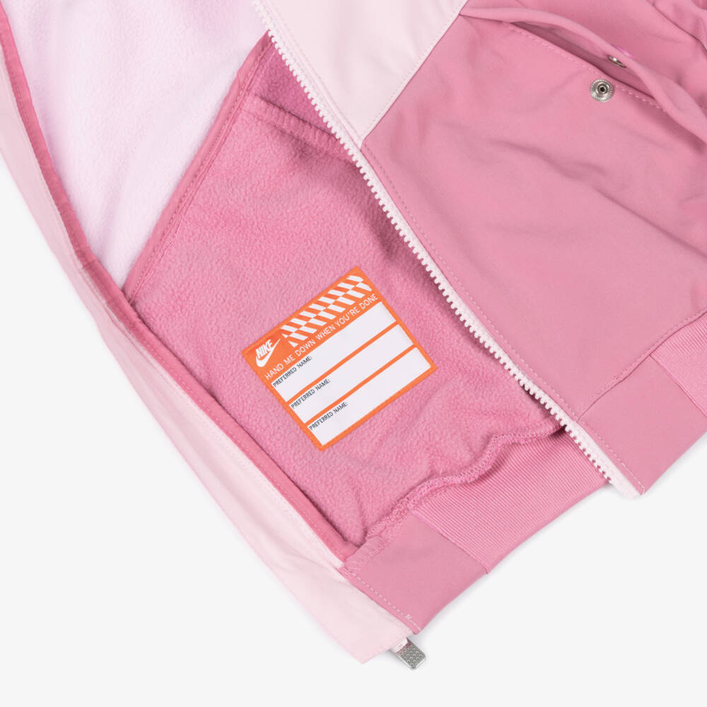 Nike-Girls Pink Logo Softshell Jacket | Childrensalon Outlet