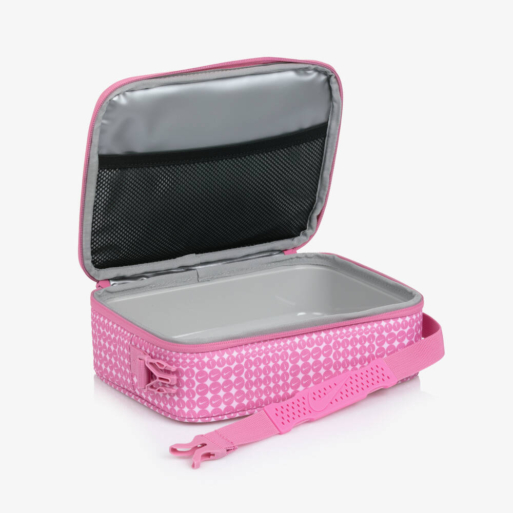 Nike-Girls Pink Lunch Bag with Swoosh Logos (26cm) | Childrensalon Outlet