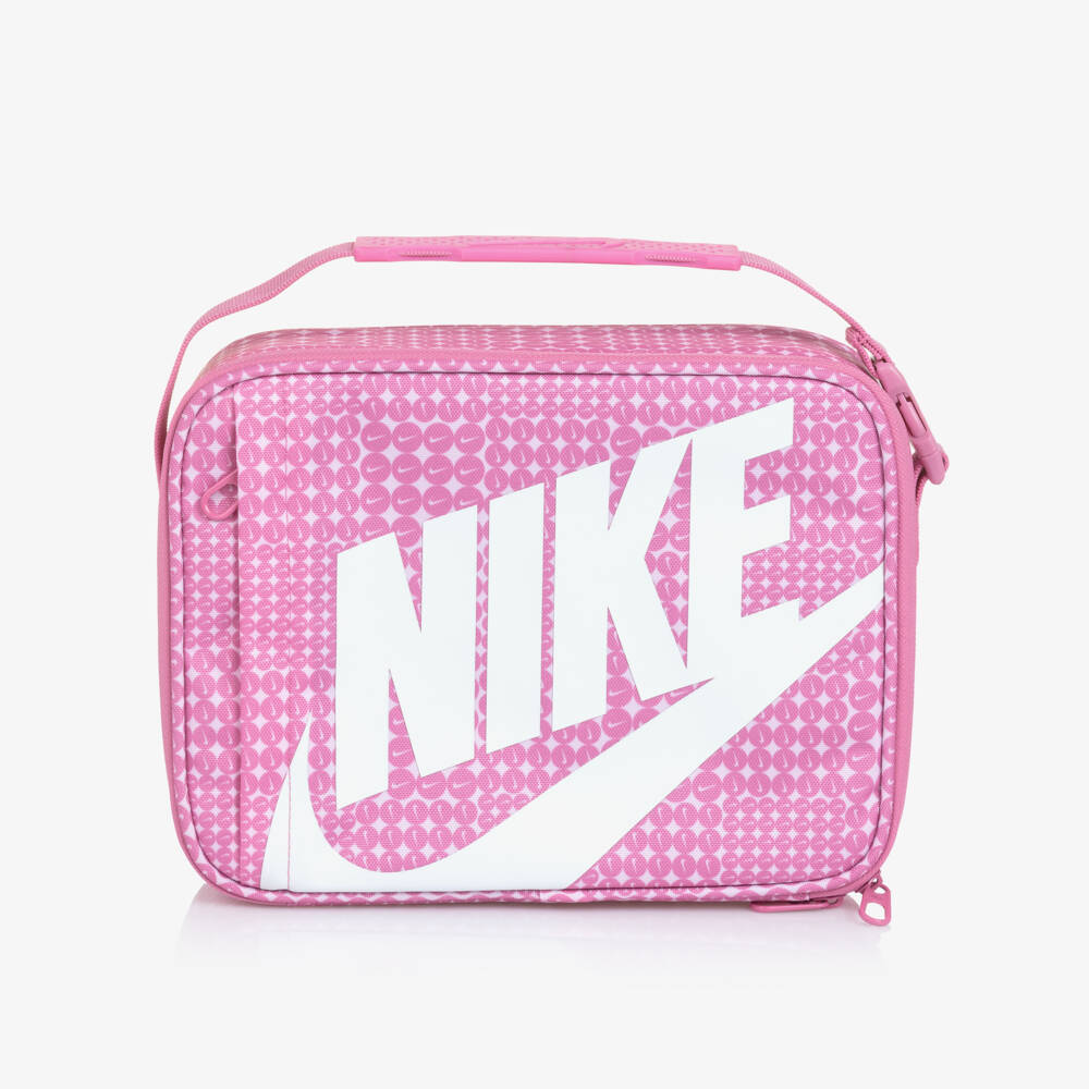Nike-Girls Pink Lunch Bag with Swoosh Logos (26cm) | Childrensalon Outlet