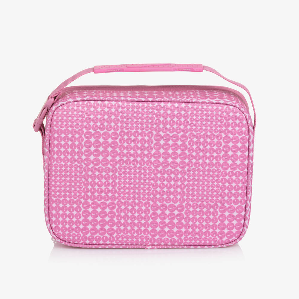 Nike-Girls Pink Lunch Bag with Swoosh Logos (26cm) | Childrensalon Outlet