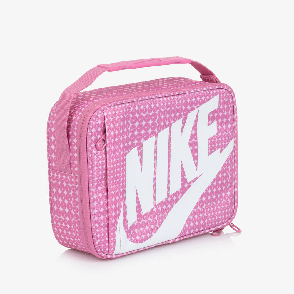 Nike-Girls Pink Lunch Bag with Swoosh Logos (26cm) | Childrensalon Outlet