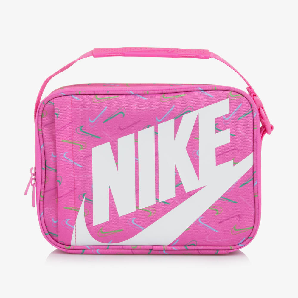 Nike-Girls Pink Multi Logo Lunch Bag | Childrensalon Outlet