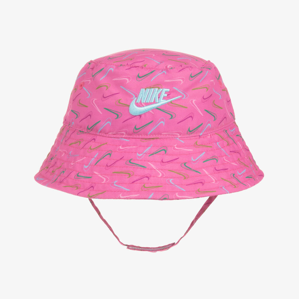 Nike-Girls Pink Patterned Sun Hat | Childrensalon Outlet