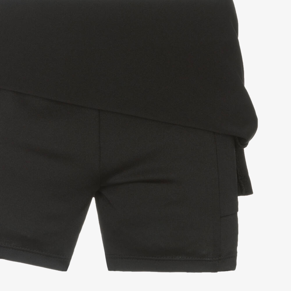 Nike-Girls Purple & Black Swoosh Logo Skort Set | Childrensalon Outlet