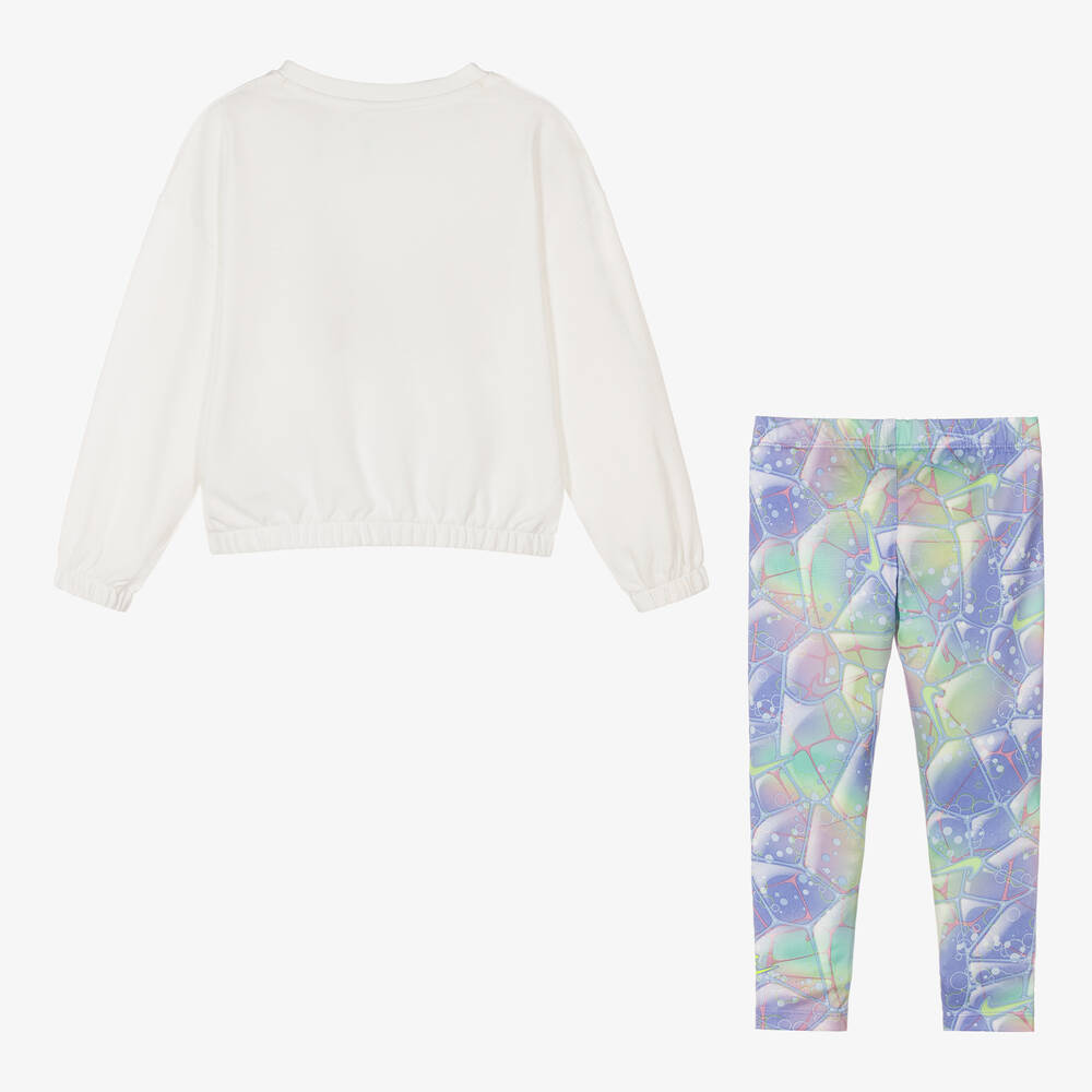 Nike-Топ и фиолетовые легинсы для девочек | Childrensalon Outlet