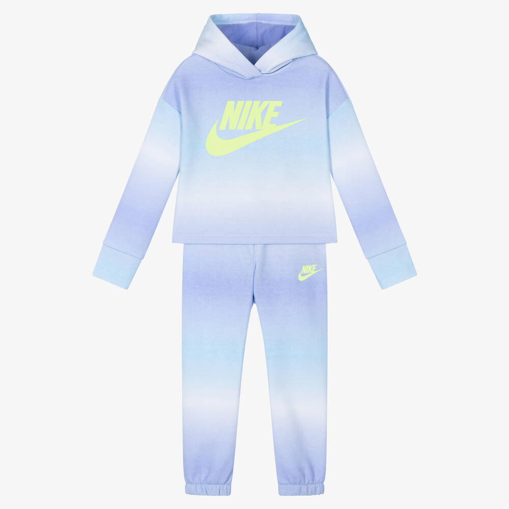 Nike - بدلة رياضية قطن جيرسي لون بنفسجي للبنات | Childrensalon