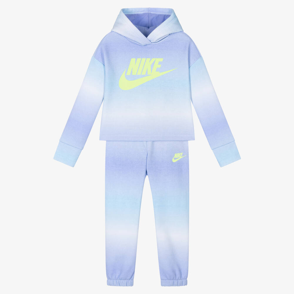 Nike - Girls Purple Ombré Tracksuit | Childrensalon