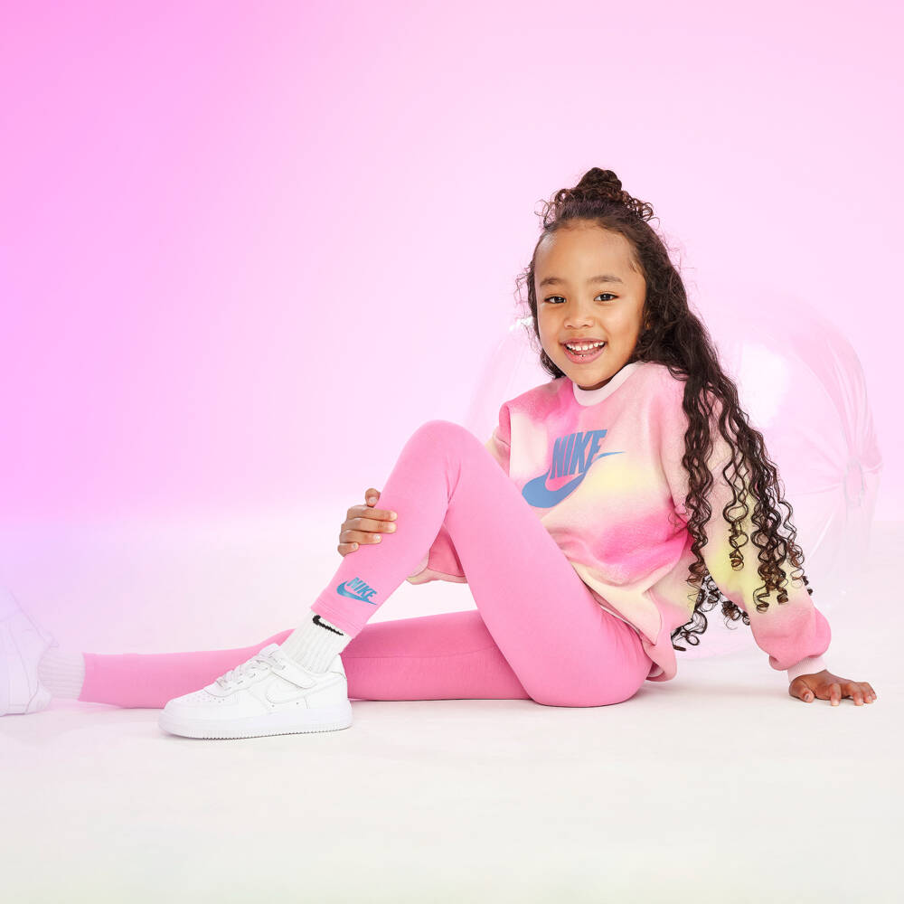 Nike-Girls Rosy Jersey Leggings Ensemble | Childrensalon Outlet