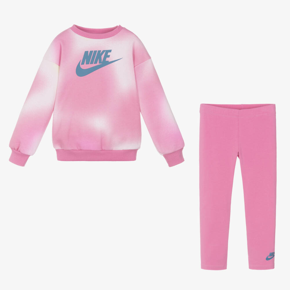 Nike-Girls Rosy Jersey Leggings Ensemble | Childrensalon Outlet