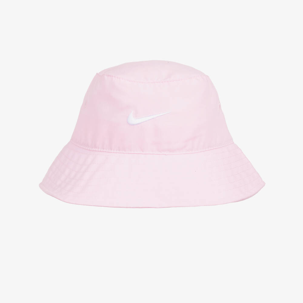 Nike-Girls' Soft Pink Logo Sun Hat | Childrensalon Outlet