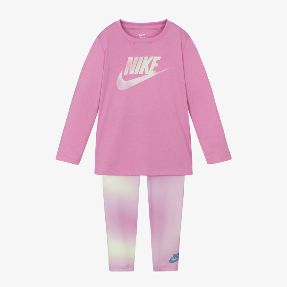 Nike-Girls Solar Pink Outfit Set | Childrensalon Outlet