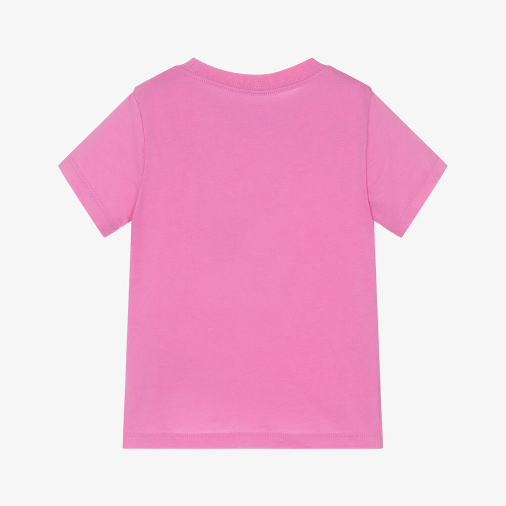 Nike-Girls Vibrant Pink Slogan Tee | Childrensalon Outlet