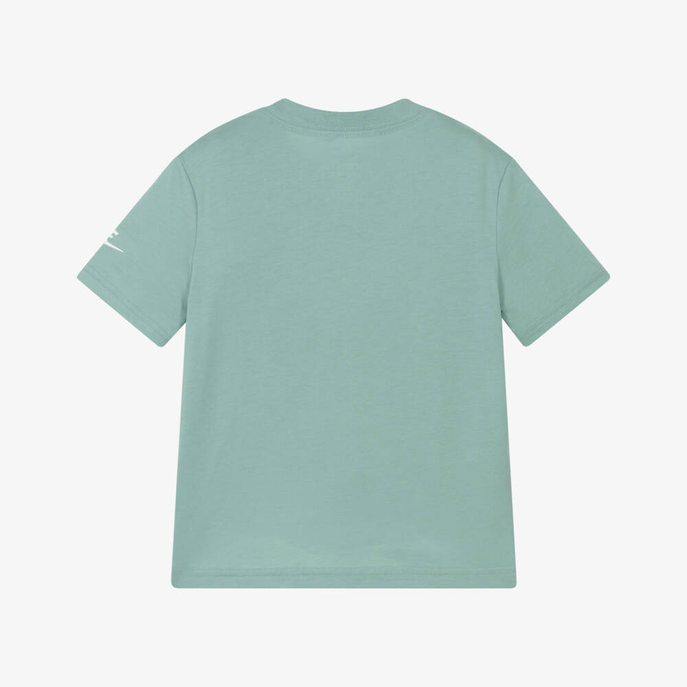 Nike-Green Swoosh Logo T-Shirt | Childrensalon Outlet