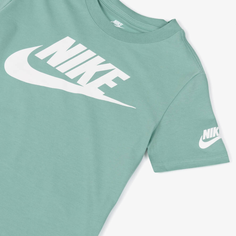 Nike-Green Swoosh Logo T-Shirt | Childrensalon Outlet