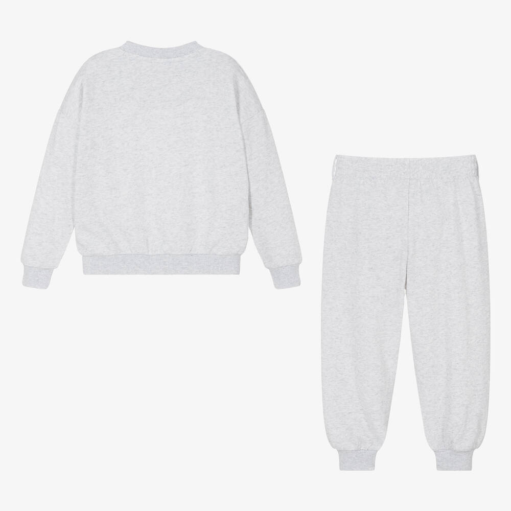 Nike Grey Marl Cotton Tracksuit