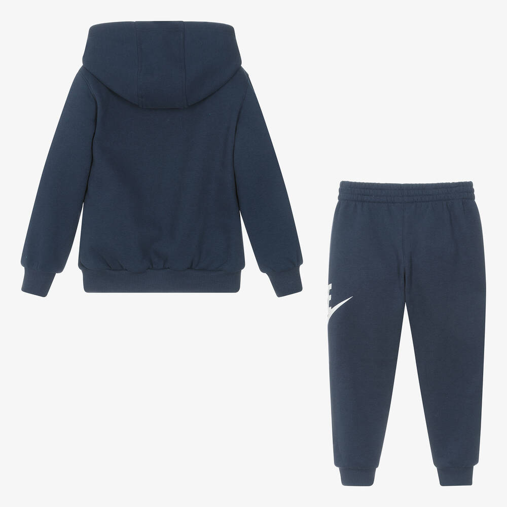 Navy blue nike cotton tracksuit new arrivals