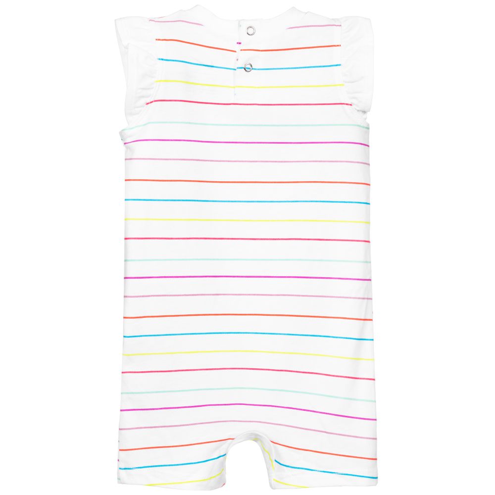Nike-White Striped Baby Shortie | Childrensalon Outlet