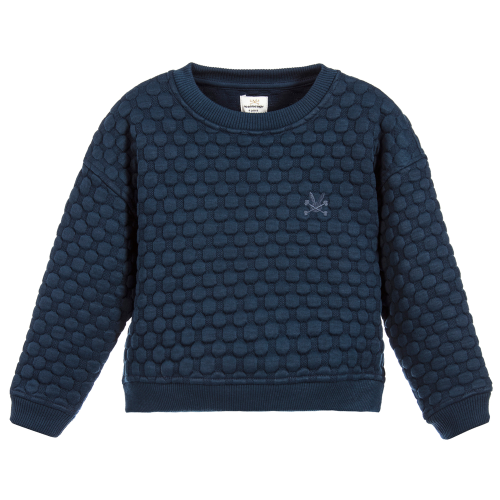 No Added Sugar - Girls Navy Blue Sweatshirt | Childrensalon