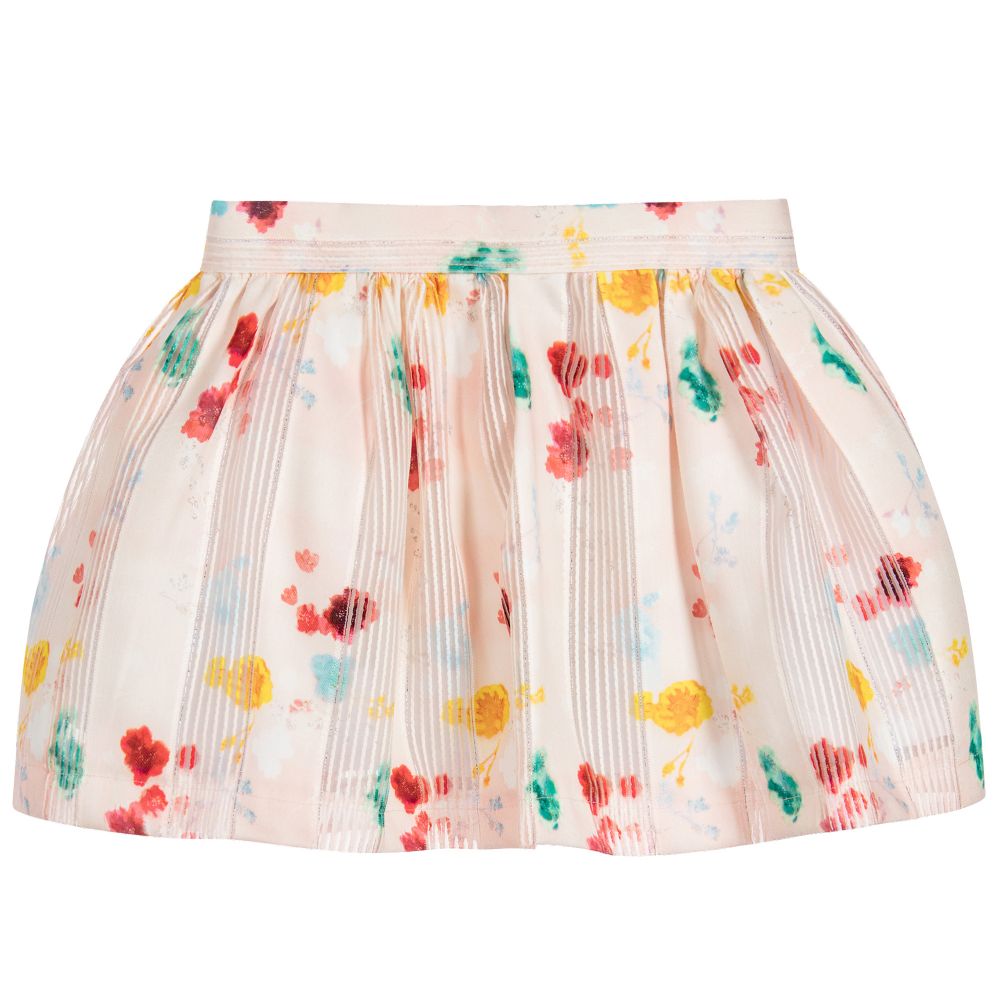 No Added Sugar-Girls Pink Floral Skirt  | Childrensalon Outlet