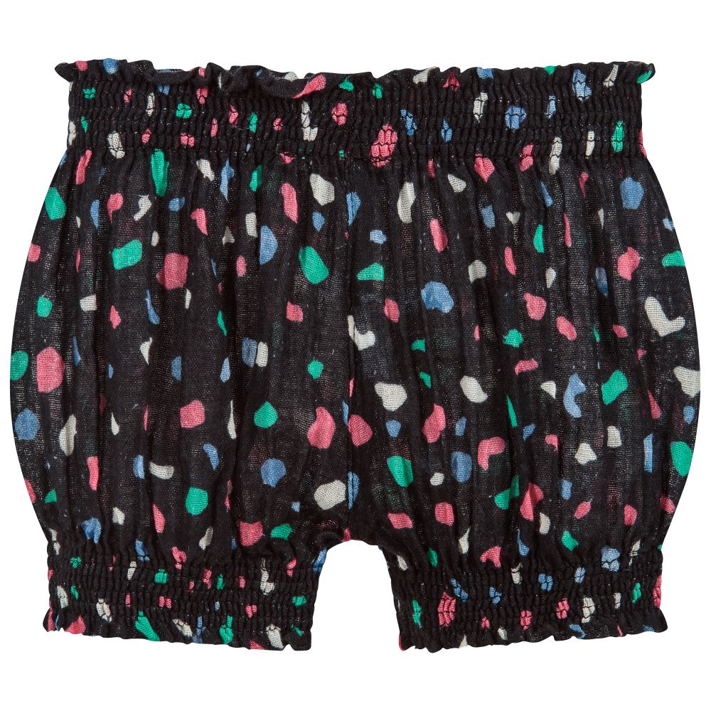 Noé & Zoë Berlin - Baby Girls Black Cotton Shorts | Childrensalon