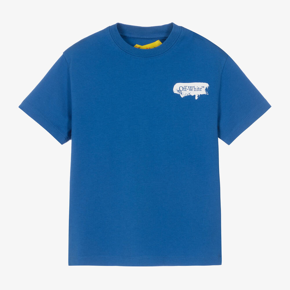 Off white t shirt blue top