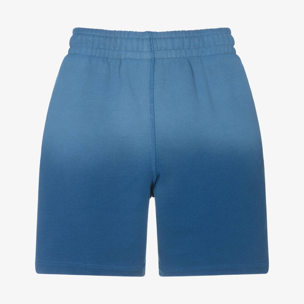 Off-White-Blue Hue Boys Cotton Shorts | Childrensalon Outlet