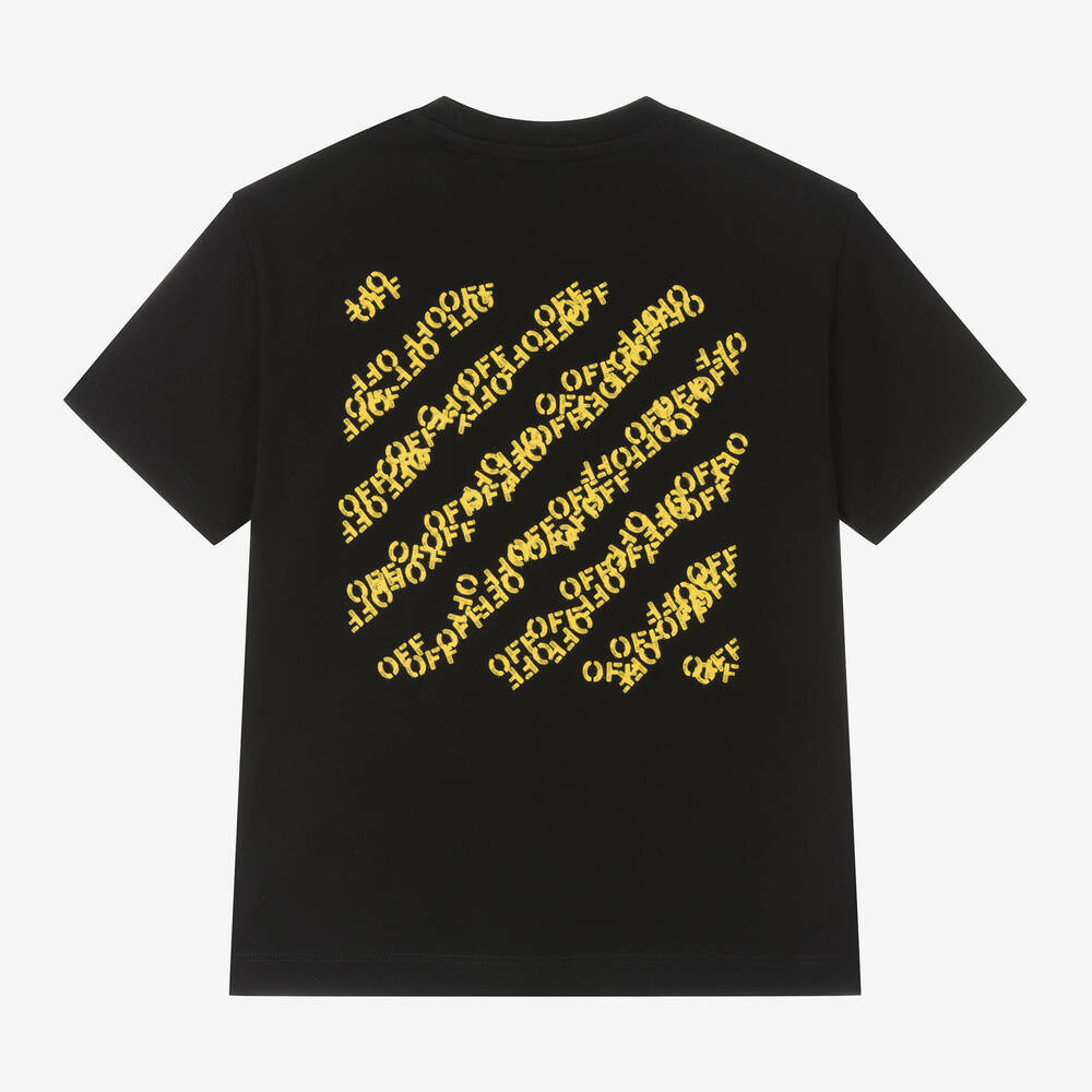 Off white shirt black yellow outlet