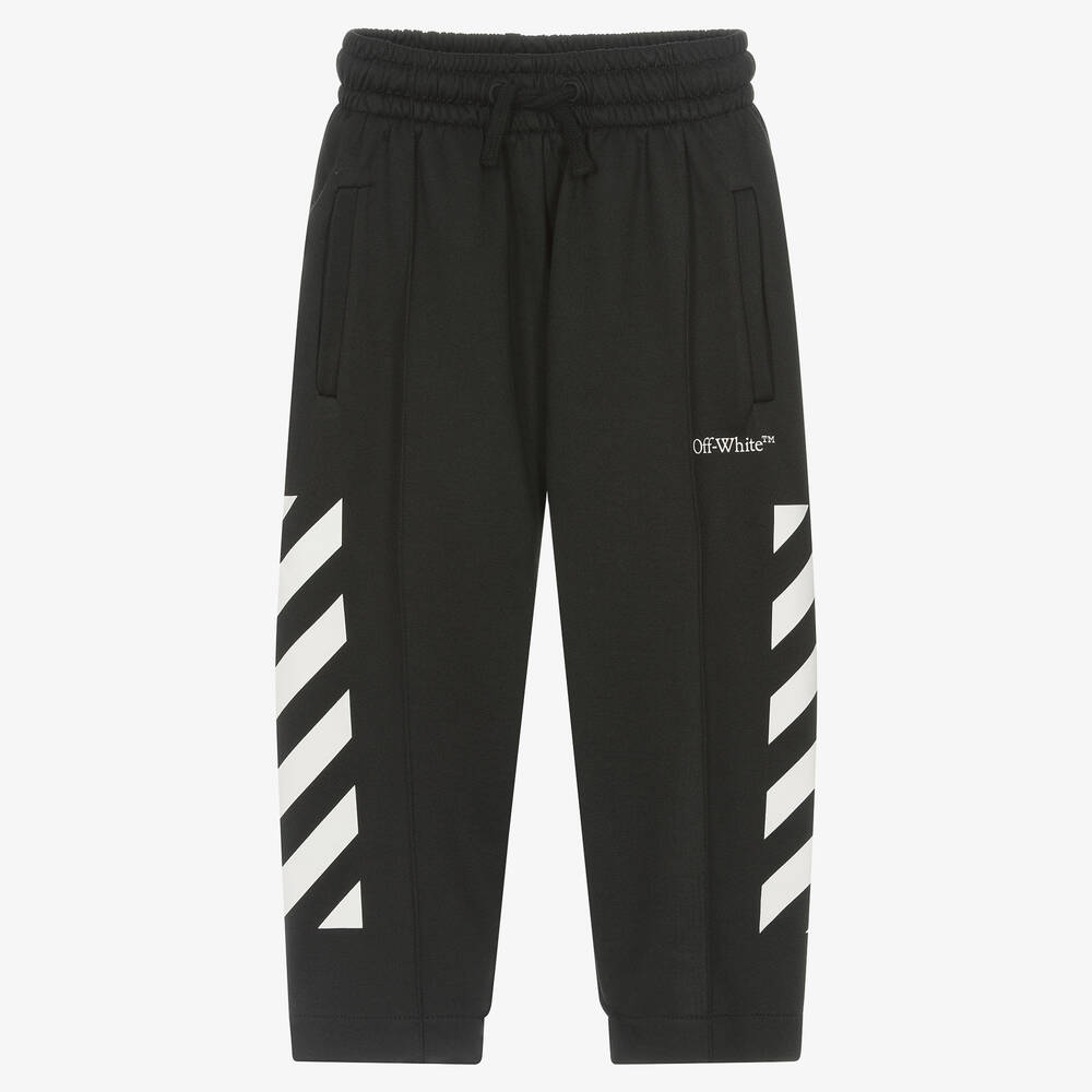 Off-White - Pantalon de jogging noir diagonales | Childrensalon
