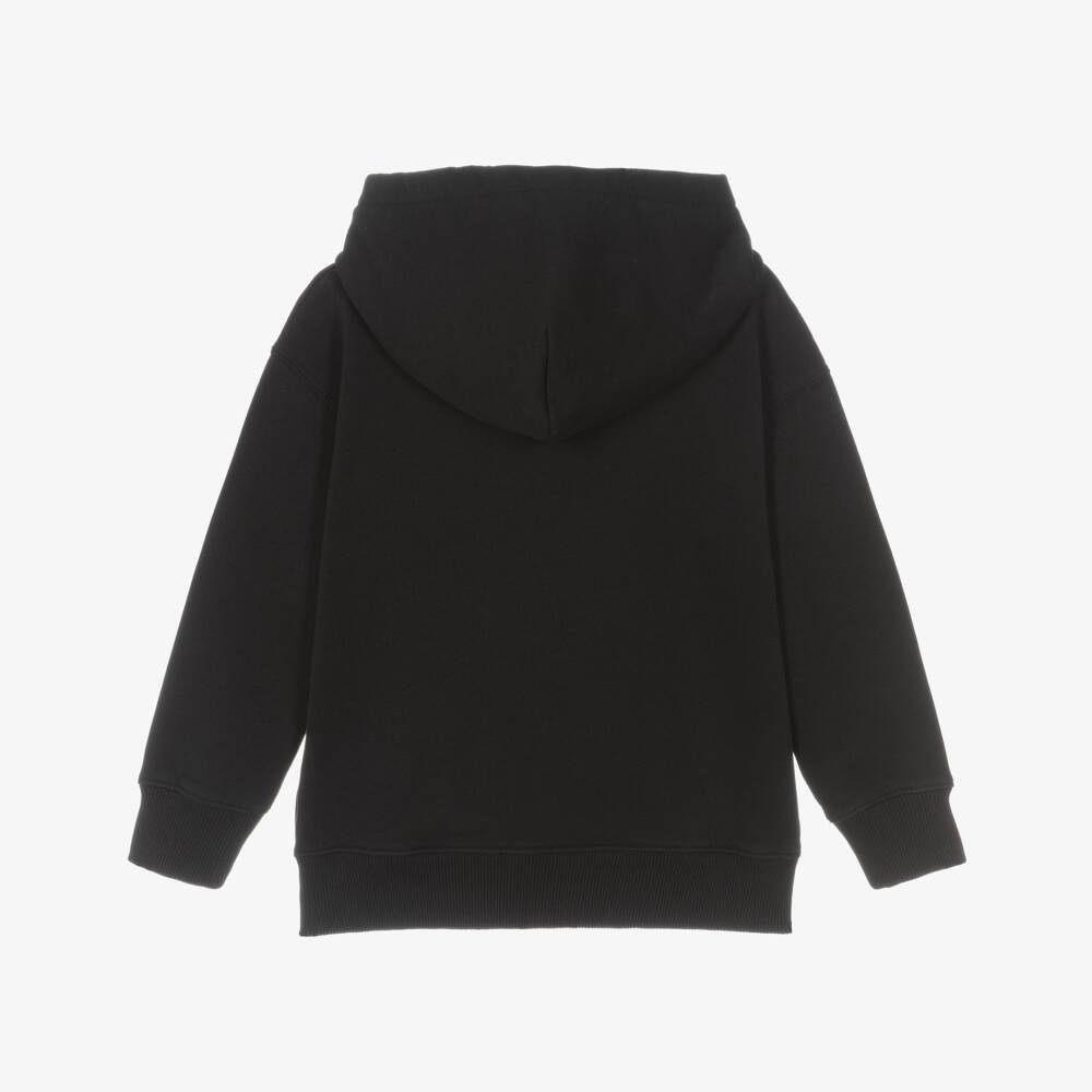 Off-White-Boys Black Mirror Bookish Logo Hoodie | Childrensalon Outlet