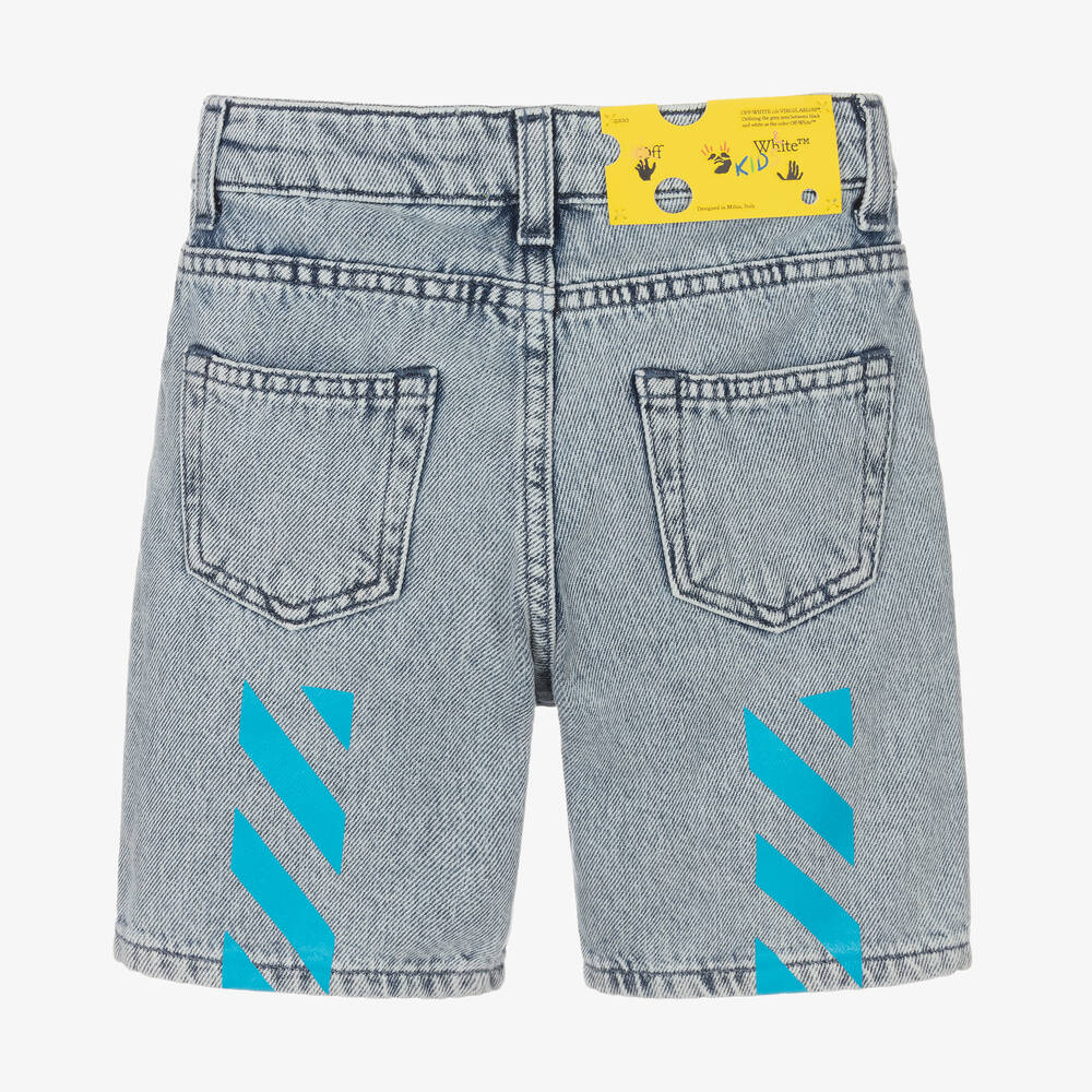 Off white jean shorts hotsell