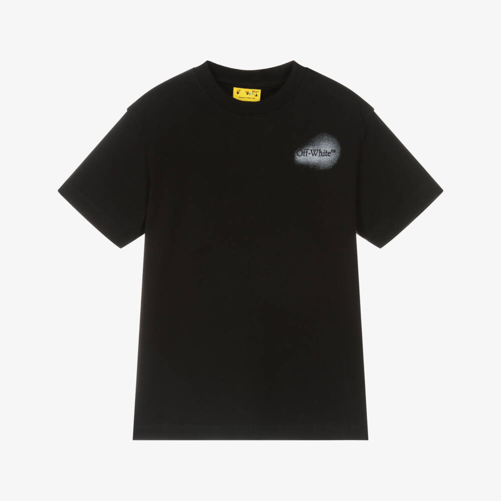 Off-White-Boys Charcoal Arrow Design Tee | Childrensalon Outlet