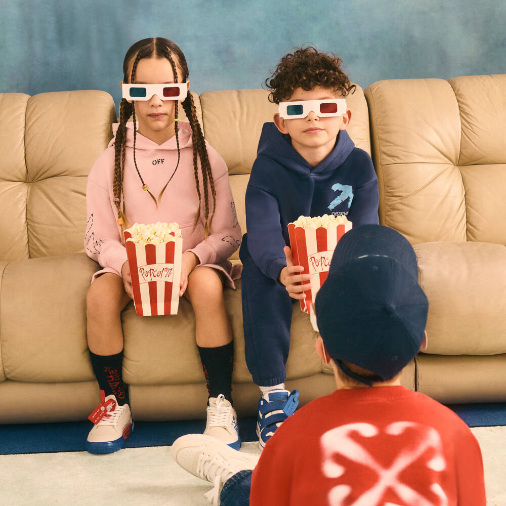 Off-White-Boys Cotton Blue Arrow Sweatshirt | Childrensalon Outlet