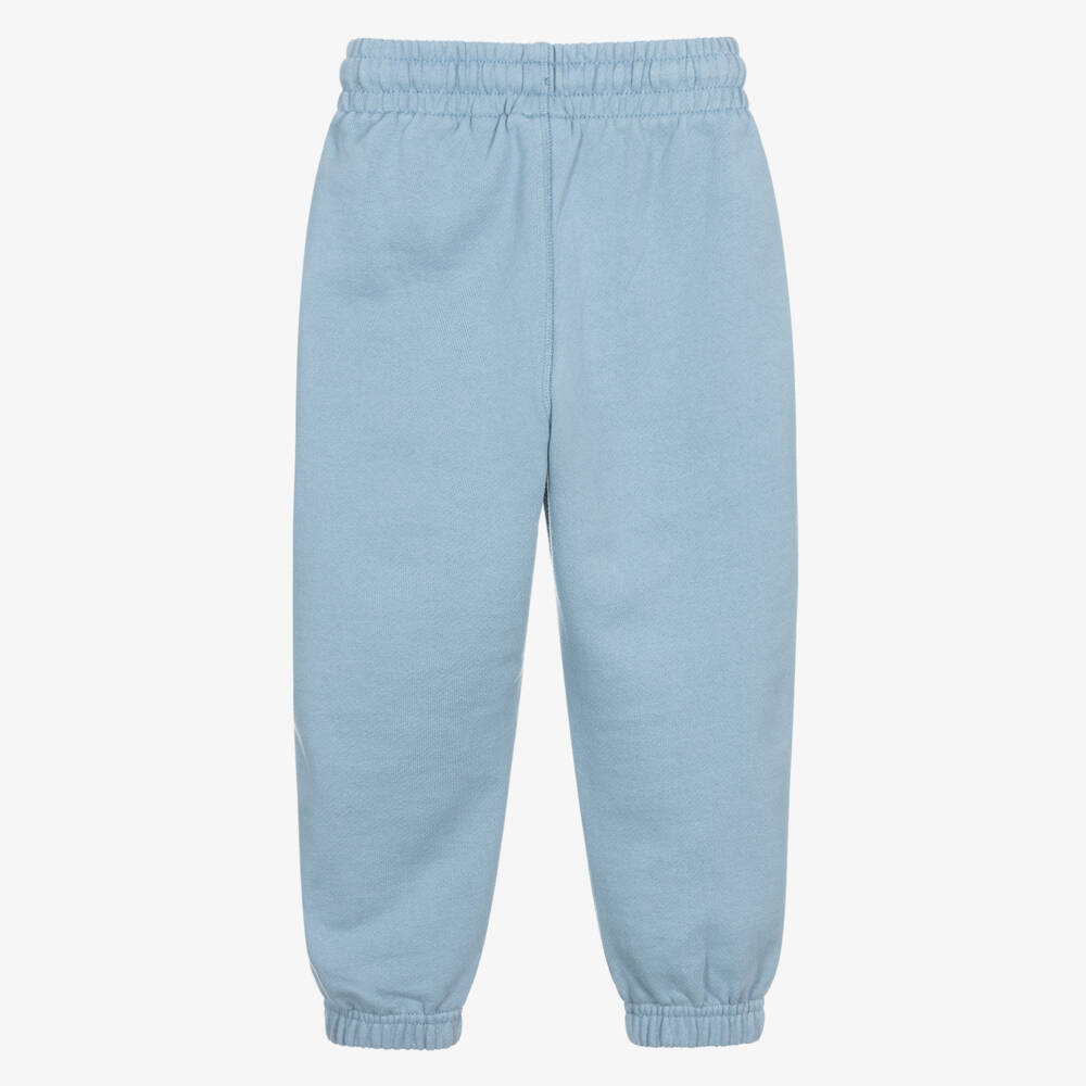 Off-White-Boys Pale Blue Cotton Jersey Joggers | Childrensalon Outlet