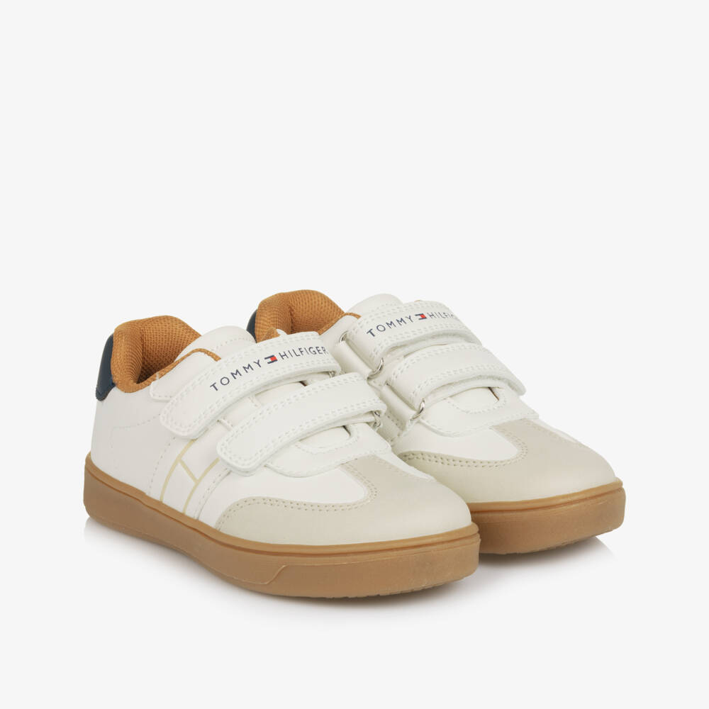 Tommy Hilfiger-Белые туфли из искусственной кожи на липучке | Childrensalon Outlet