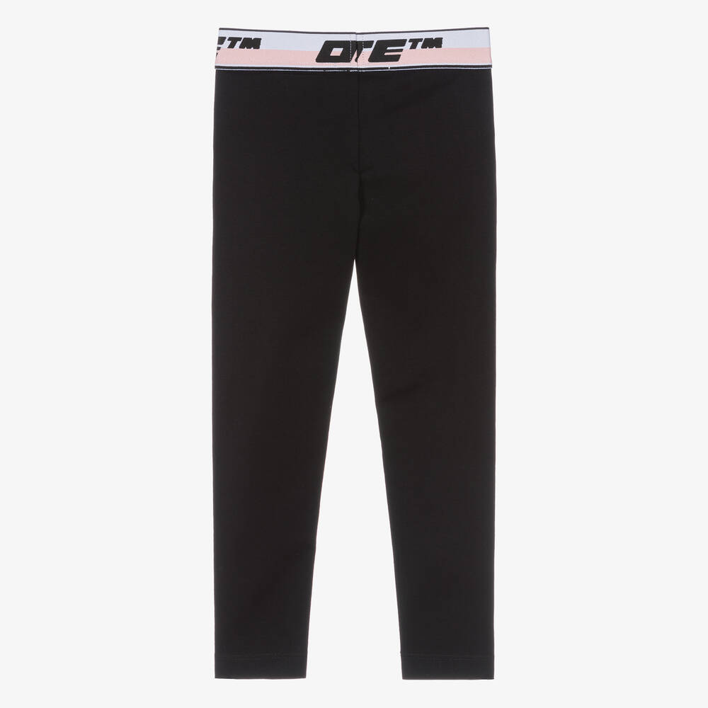 Off-White-Черные легинсы для девочек | Childrensalon Outlet