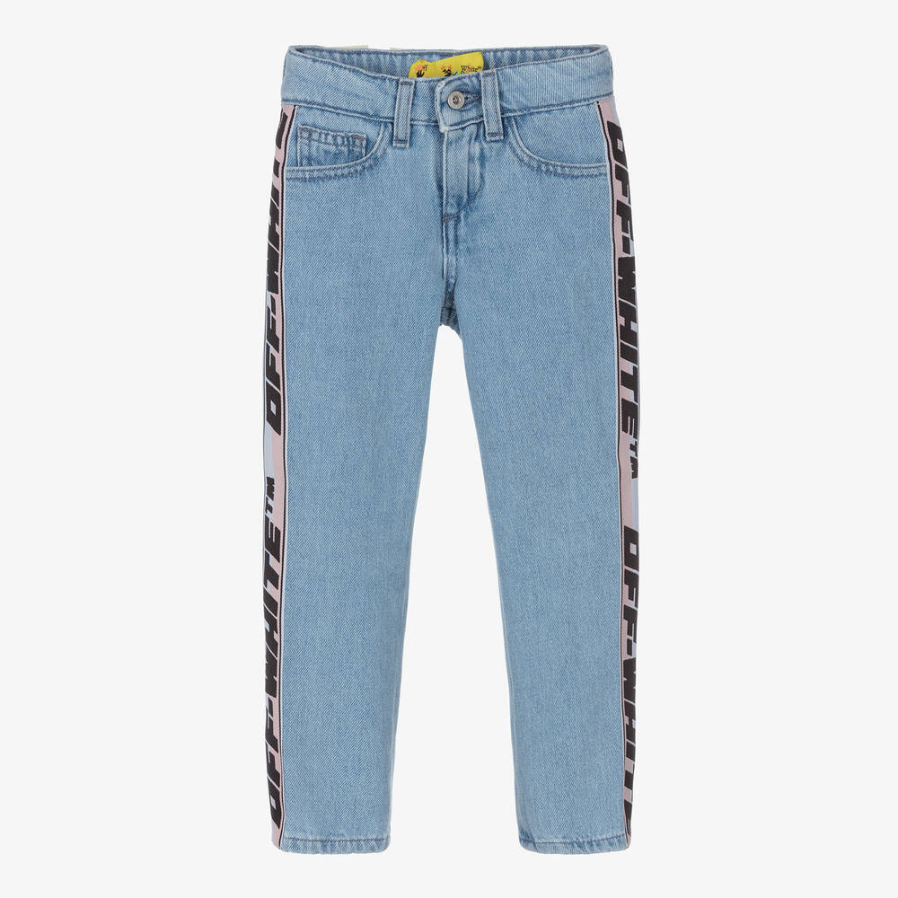 Off-White - Голубые джинсы для девочек | Childrensalon