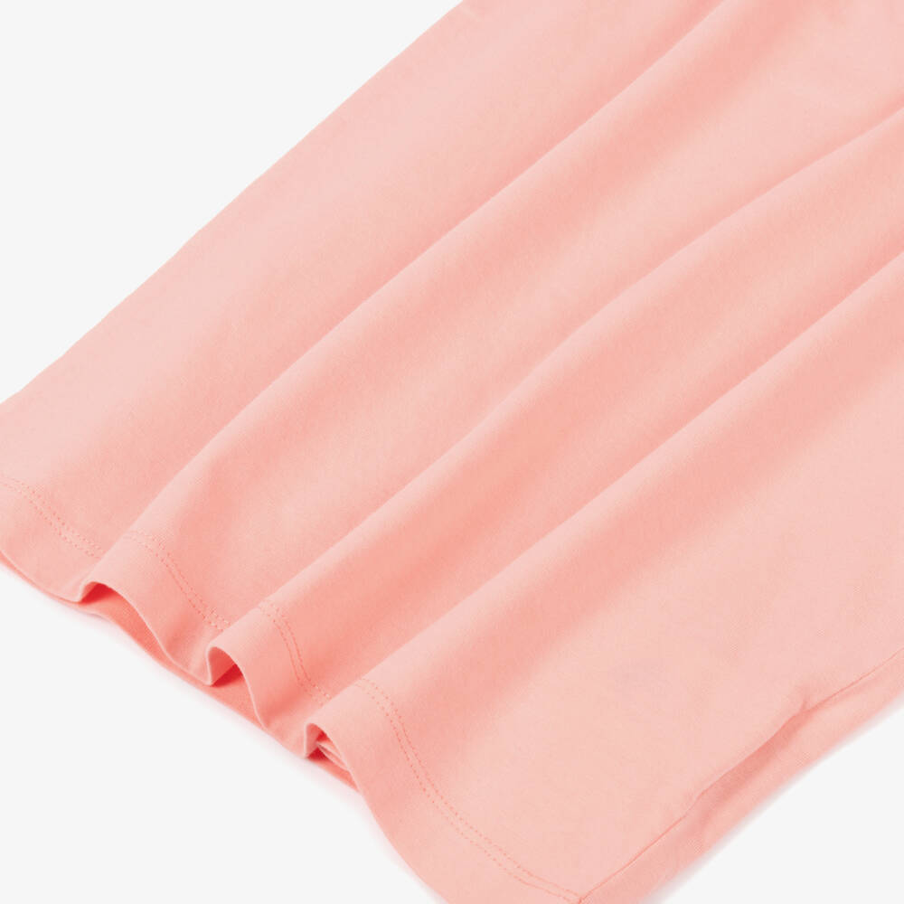 Off-White-Платье из хлопка розовое с логотипом для девочек | Childrensalon Outlet