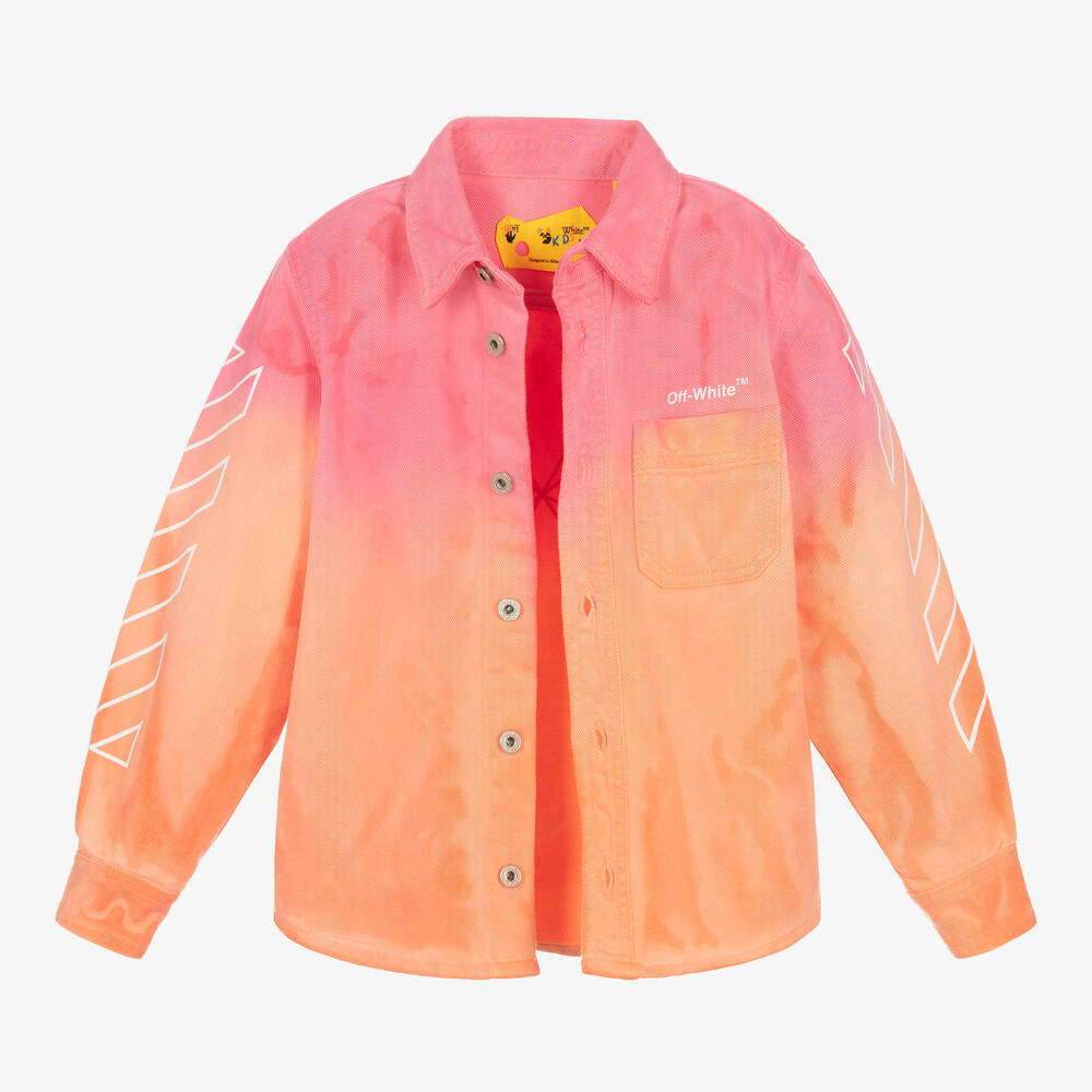 Off white top jacket pink