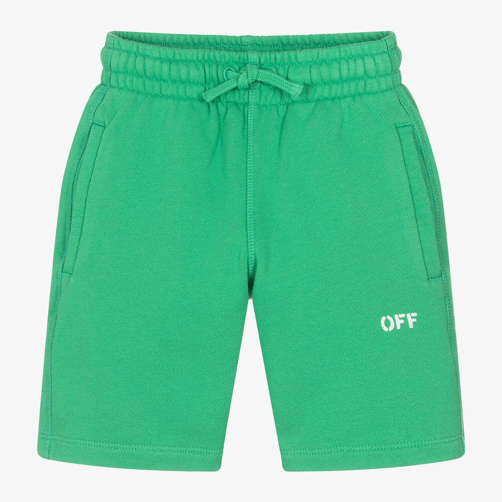 off white logo shorts