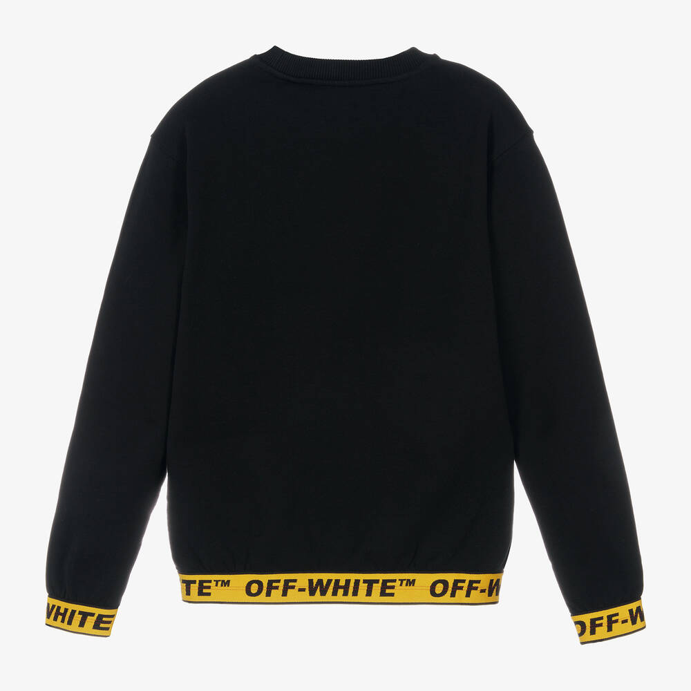 Black and yellow off white t shirt cheap