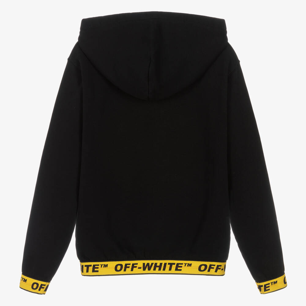 Off white cheap yellow black hoodie