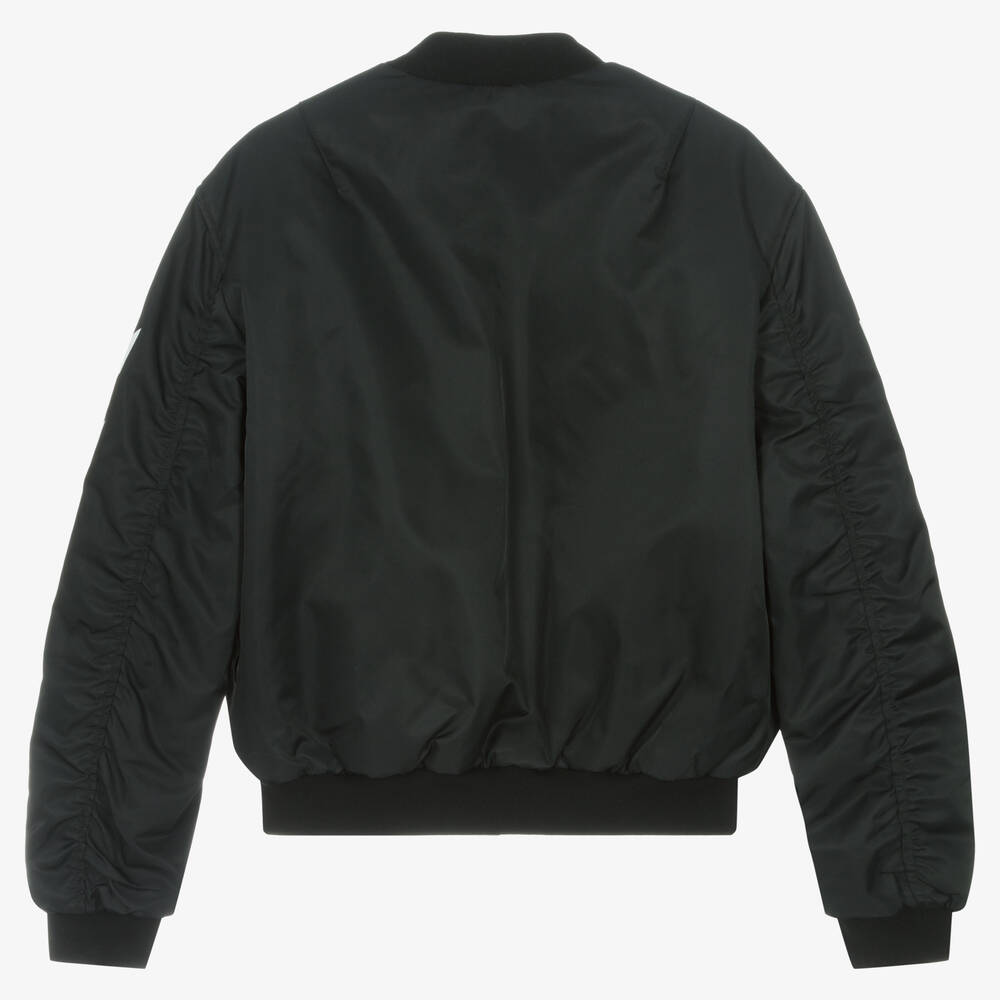 Bomber noir hot sale