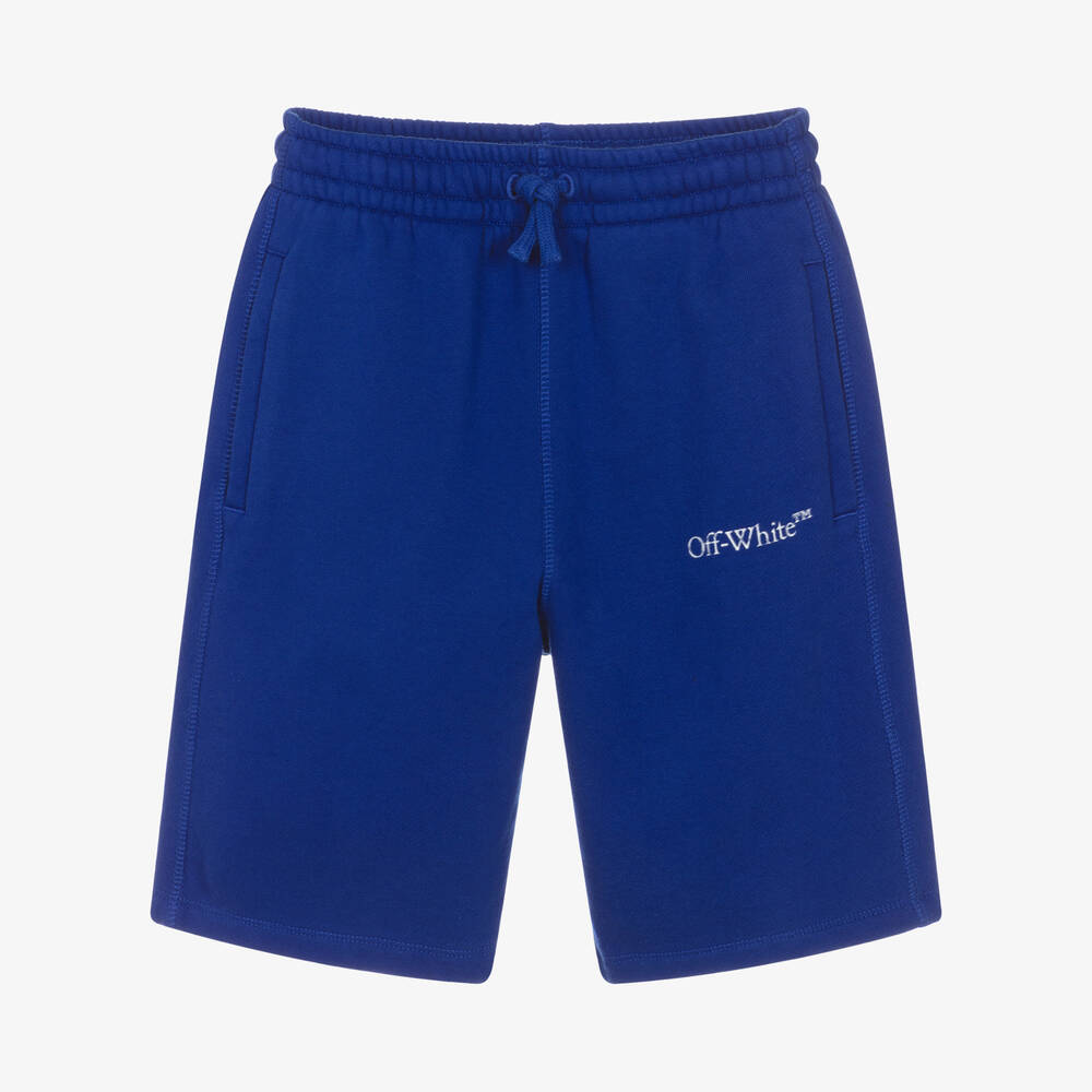 Off-White - Blaue Teen Baumwollshorts | Childrensalon