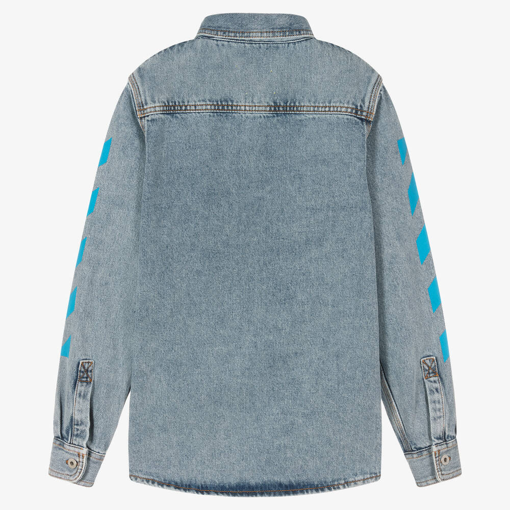 Off white temperature hot sale denim shirt