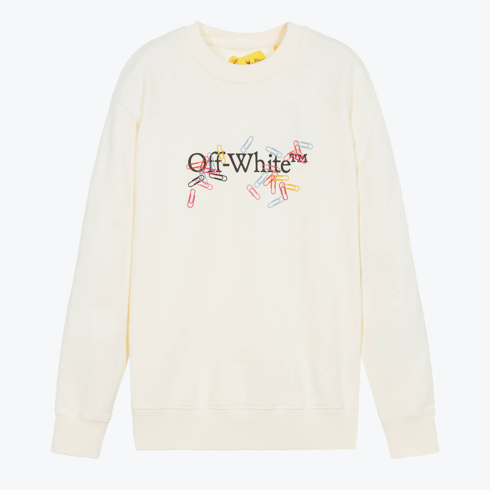 Off white teenager sweatshirt hotsell
