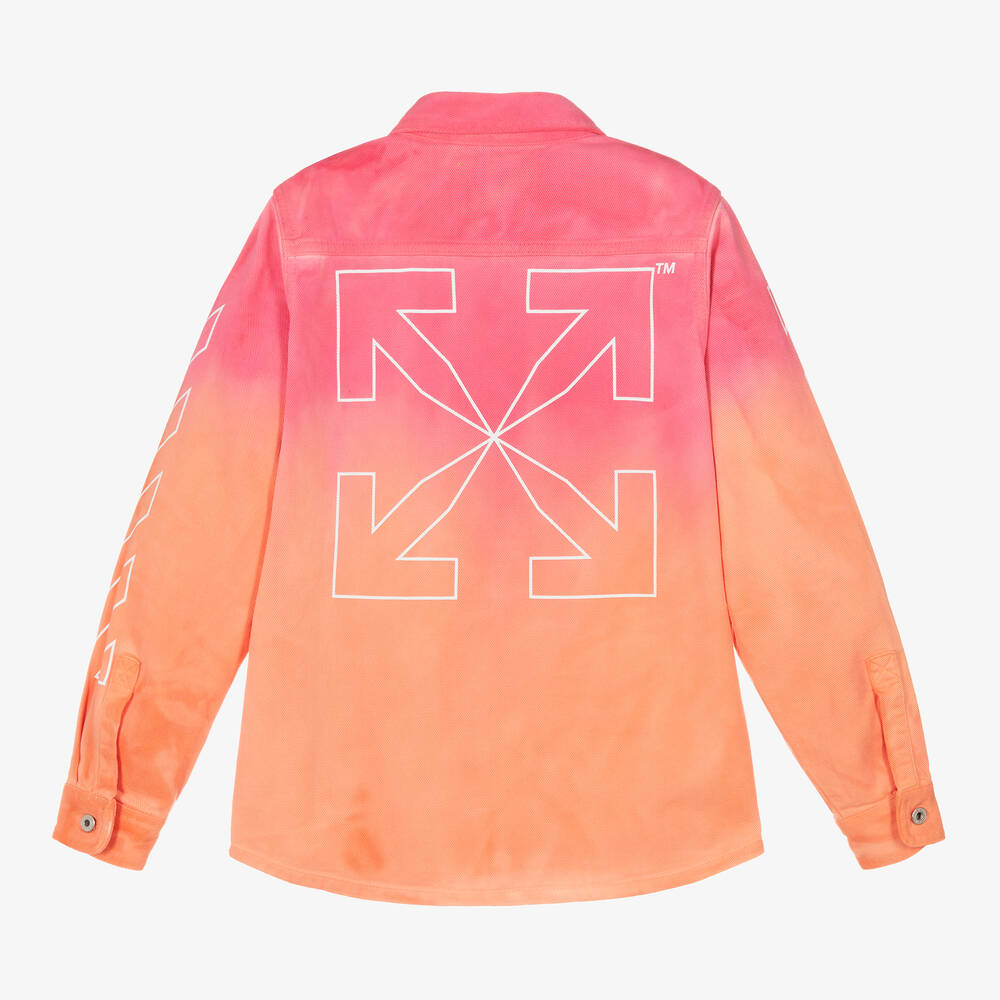 Off white denim jacket rose hotsell
